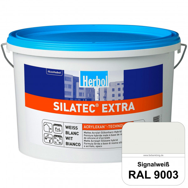 Silatec Extra (RAL 9003 Signalweiß) Siliconharz-Hybrid-Fassadenfarbe