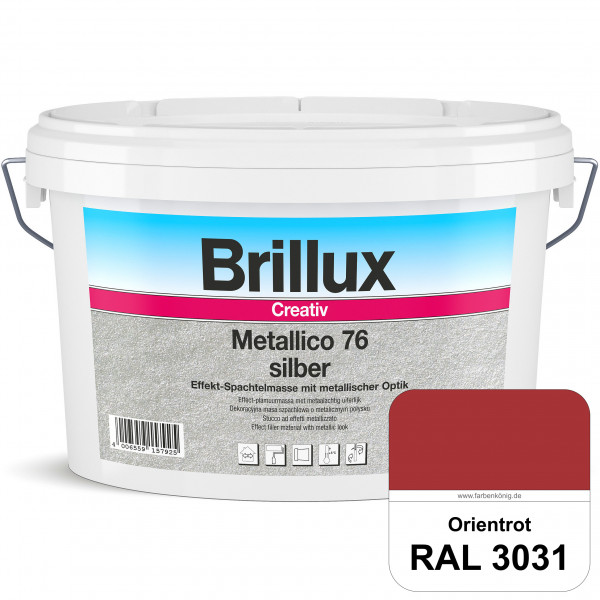 Creativ Metallico 76 (RAL 3031 Orientrot) Effektspachtelmasse für Oberflächen mit metallischer Optik