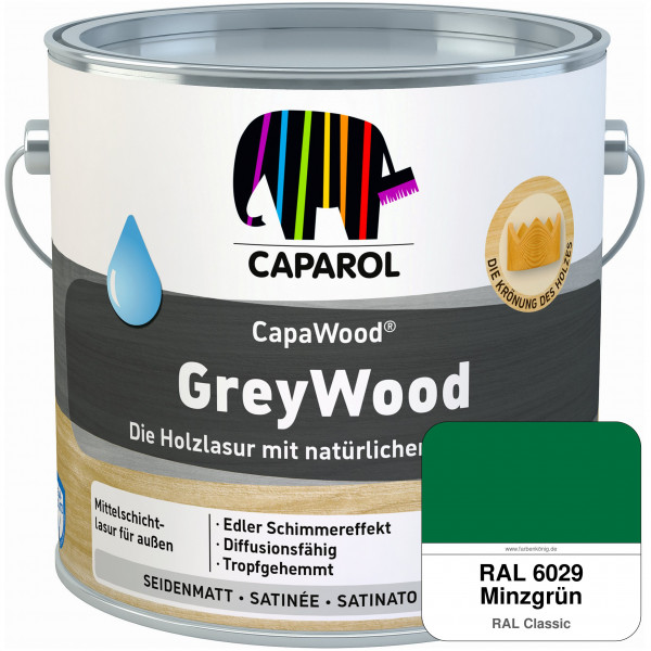 CapaWood® GreyWood (RAL 6029 Minzgrün) - ersetzt Capadur GreyWood