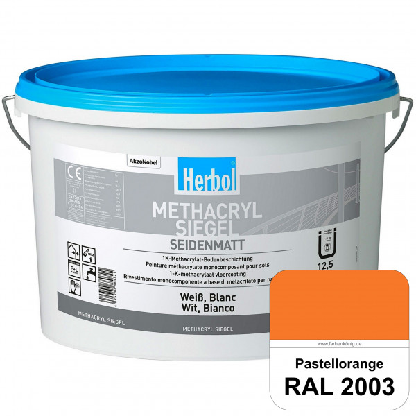 Methacryl Siegel (RAL 2003 Pastellorange) seidenmatte 1K-Beschichtung Böden (Innen & Außen)
