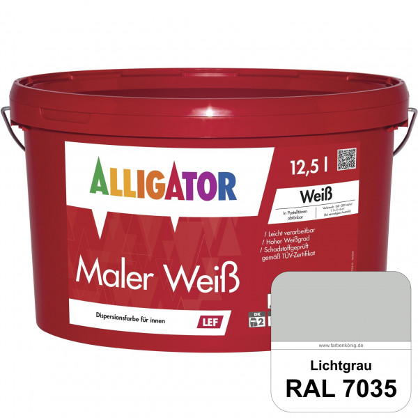 Maler Weiß LEF (RAL 7035 Lichtgrau)