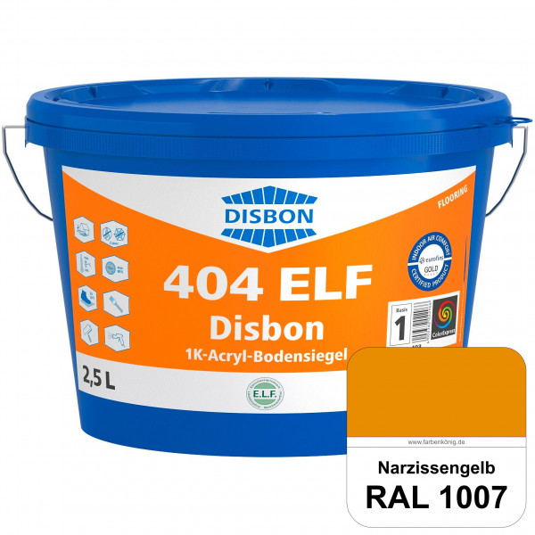 Disbon 404 ELF 1K-Acryl-Bodensiegel (RAL 1007 Narzissengelb) 1K PU-verstärkte, emissions- und lösemi