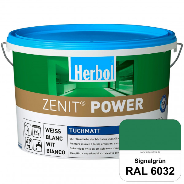 Herbol Zenit Power (RAL 6032 Signalgrün) Superdeckende ELF-Wandfarbe