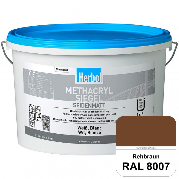 Methacryl Siegel (RAL 8007 Rehbraun) seidenmatte 1K-Beschichtung Böden (Innen & Außen)