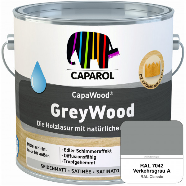 CapaWood® GreyWood (RAL 7042 Verkehrsgrau A) - ersetzt Capadur GreyWood