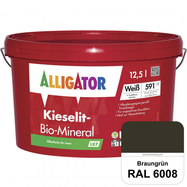 Kieselit-Bio-Mineral LKF (RAL 6008 Braungrün)