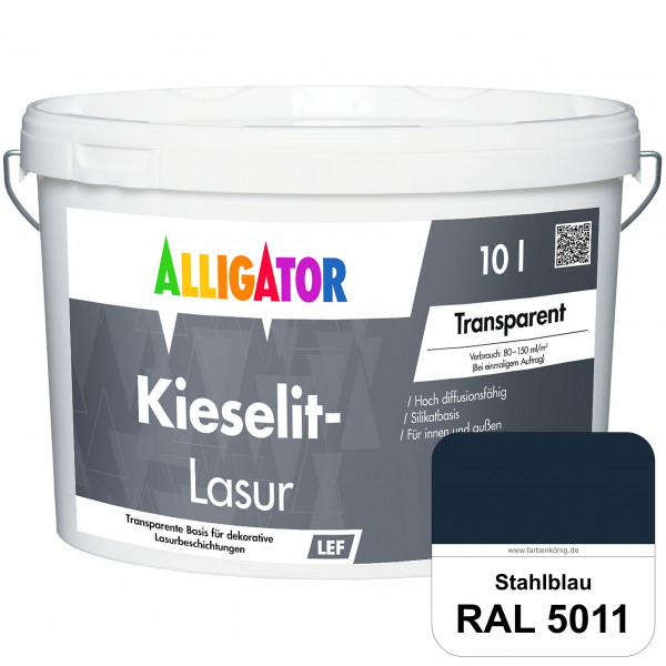 Kieselit-Lasur (RAL 5011 Stahlblau)