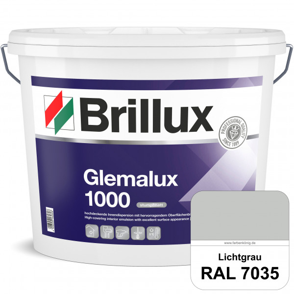 Glemalux ELF 1000 (RAL 7035 Lichtgrau) matte und hochdeckende Innenfarbe für perfekte Oberflächen