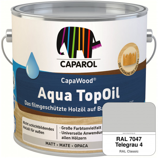 CapaWood® AquaTopOil (RAL 7047 Telegrau 4)