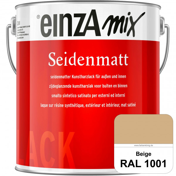 einzA Seidenmatt (RAL 1001 Beige) Lösemittelhaltiger Seidenmattlack