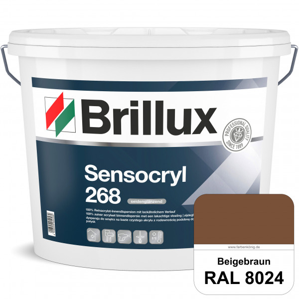 Sensocryl ELF 268 (RAL 8024 Beigebraun) hochwertige seidenglänzende & strapazierfähige Reinacrylat-I