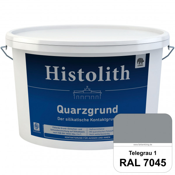 Histolith Quarzgrund (RAL 7045 Telegrau 1) füllende, strukturegalisierende und schwundrißverschlämme