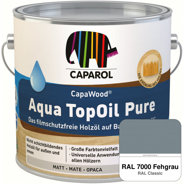 CapaWood® AquaTopOil Pure (RAL 7000 Fehgrau) - ersetzt CapaGreen Holz-Öl Aqua