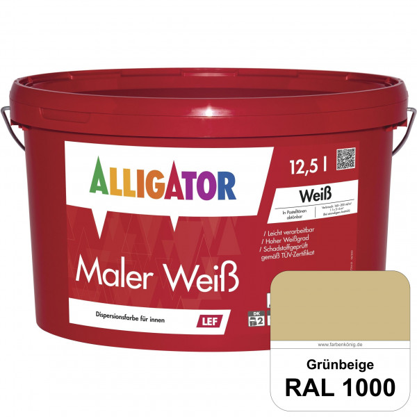 Maler Weiß LEF (RAL 1000 Grünbeige)