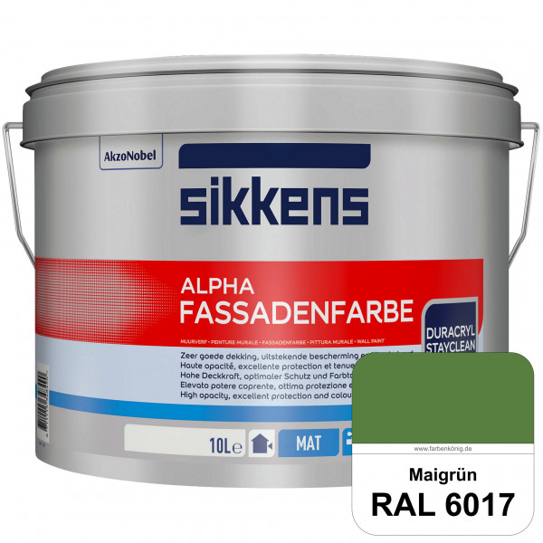 Alpha Fassadenfarbe (RAL 6017 Maigrün)