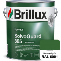 SolvoGuard 885 (RAL 6001 Smaragdgrün) deckende oder lasierende seidenmatte Alkydharz-Holzfarbe für a