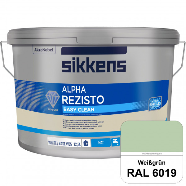 Alpha Rezisto Easy Clean (RAL 6019 Weißgrün) Extrem widerstandsfähige & matte Innenfarbe