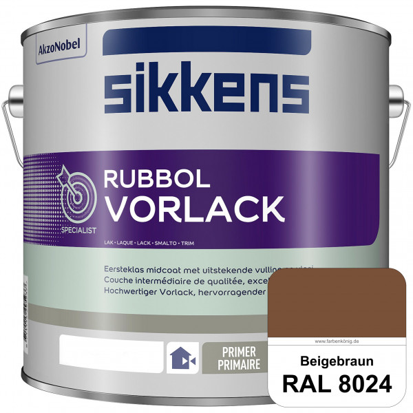 Rubbol Vorlack (RAL 8024 Beigebraun) Aromatenfreier Vorlack der Spitzenklasse (außen & innen)