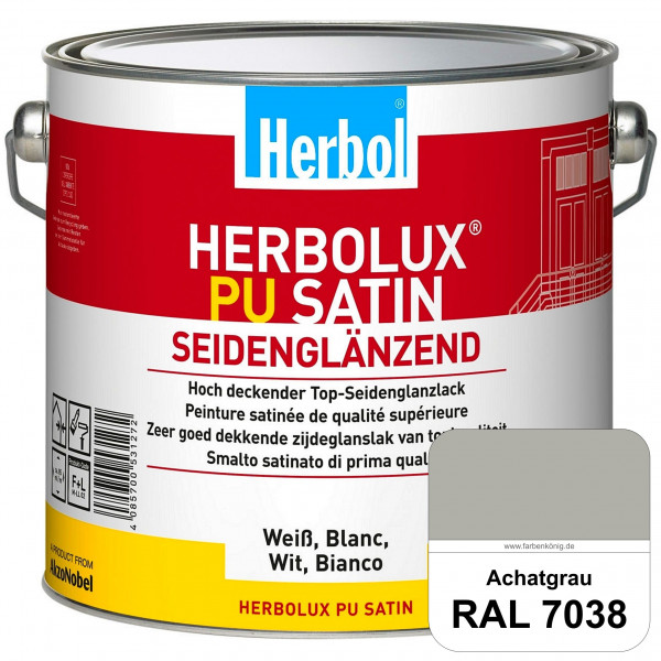 Herbolux PU Satin (RAL 7038 Achatgrau) Top-PU-Seidenglanzlack (Innen & Außen)