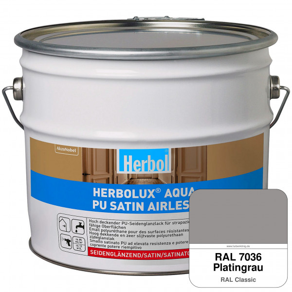 Herbolux Aqua PU Satin Airless (RAL 7036 Platingrau)