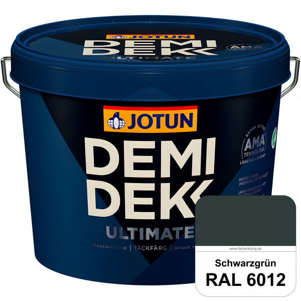 DEMIDEKK ULTIMATE Täckfärg - Deckende Holzfarbe (RAL 6012 Schwarzgrün)