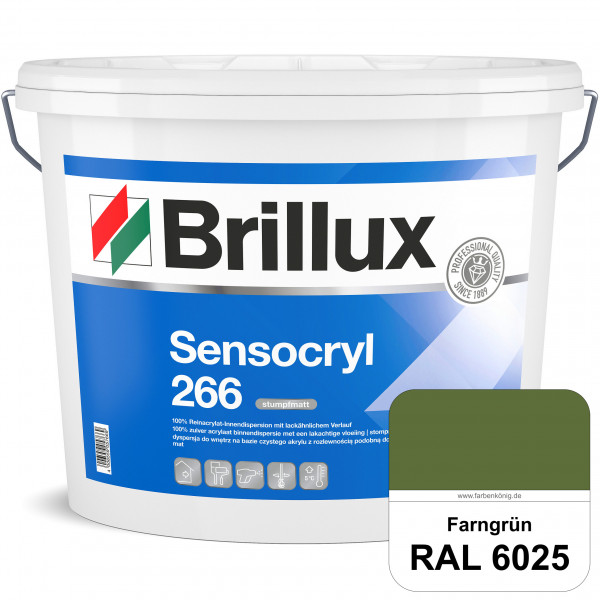 Sensocryl ELF 266 (RAL 6025 Farngrün) stumpfmatte hochwertige Reinacrylat-Innendispersion für Artzpr