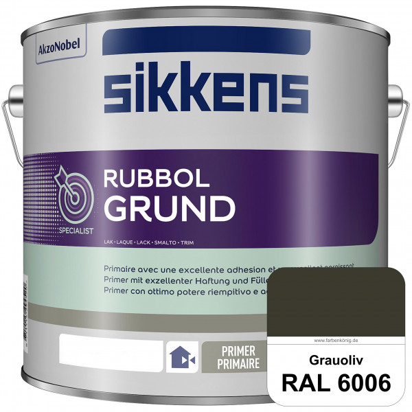Rubbol Grund (RAL 6006 Grauoliv) Seidenmatte Grund- und Zwischenbeschichtung auf Kunstharzbasis (inn