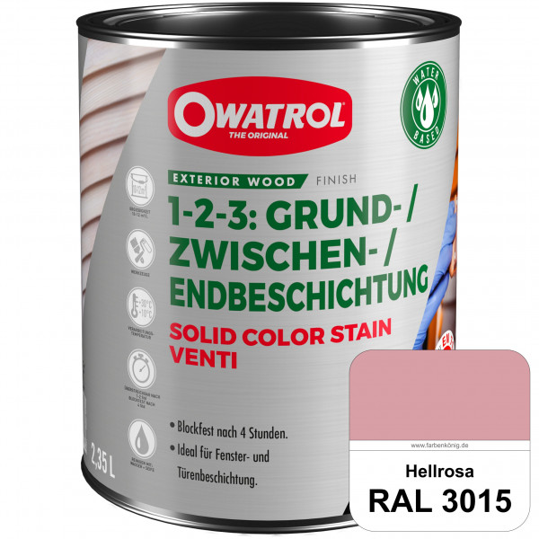 SOLID COLOR STAIN VENTI (RAL 3015 Hellrosa)