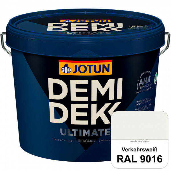 DEMIDEKK ULTIMATE Täckfärg - Deckende Holzfarbe (RAL 9016 Verkehrsweiß)