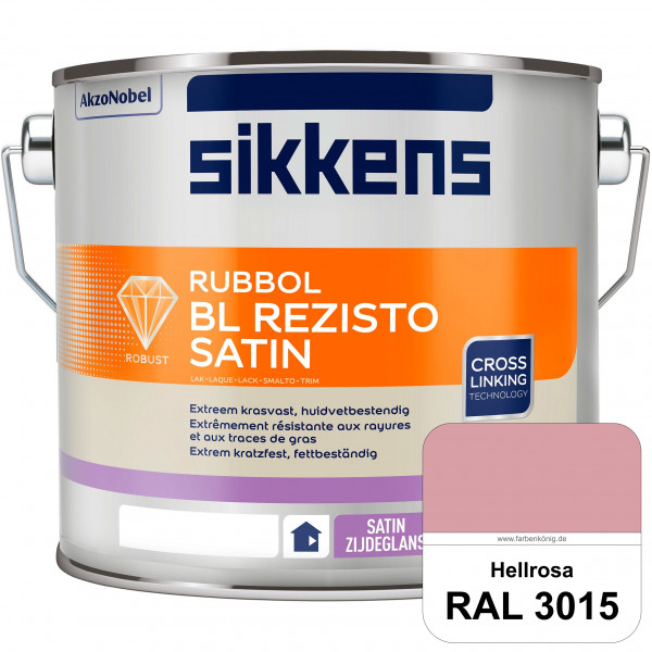 Rubbol BL Rezisto Satin (RAL 3015 Hellrosa) seidenglänzender und strapazierfähiger Lack (wasserbasie