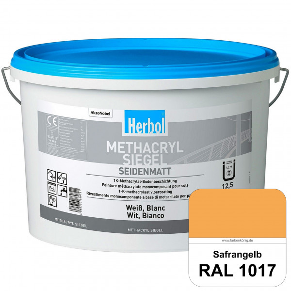 Methacryl Siegel (RAL 1017 Safrangelb) seidenmatte 1K-Beschichtung Böden (Innen & Außen)