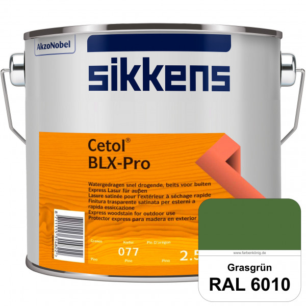 Cetol BLX-Pro (RAL 6010 Grasgrün) Express Lasur für die Beschichtung von Holzoberflächen (außen)