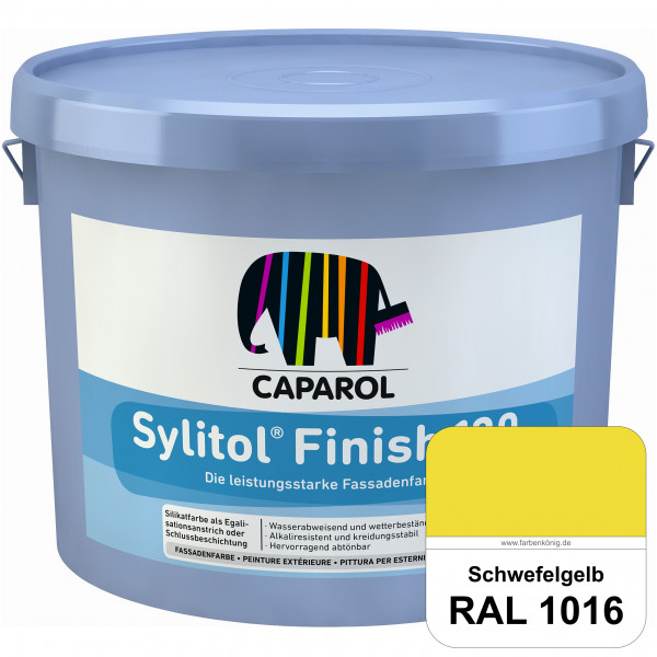 Sylitol® Finish 130 (RAL 1016 Schwefelgelb) wetterbeständige Fassadenbeschichtungen auf Silikatbasis