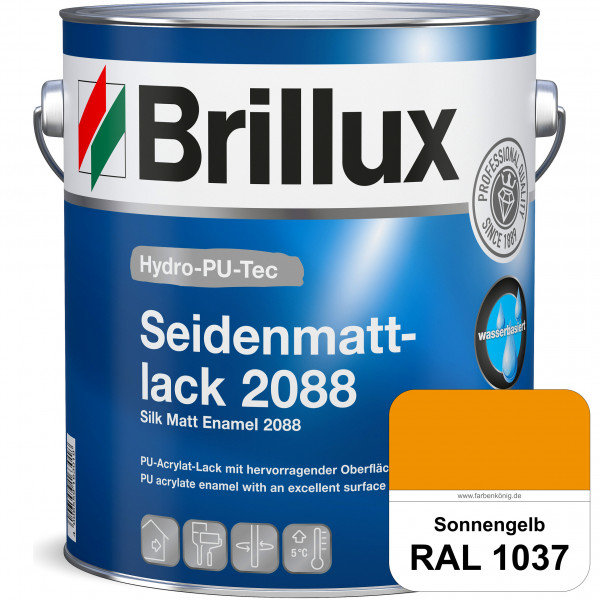 Hydro-PU-Tec Seidenmattlack 2088 (RAL 1037 Sonnengelb) PU-Seidenmattlack (wasserbasiert) innen