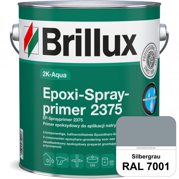 2K-Aqua Epoxi-Sprayprimer 2375 (RAL 7001 Silbergrau) haftvermittelnde 2K-Grundierung auf nicht sauge