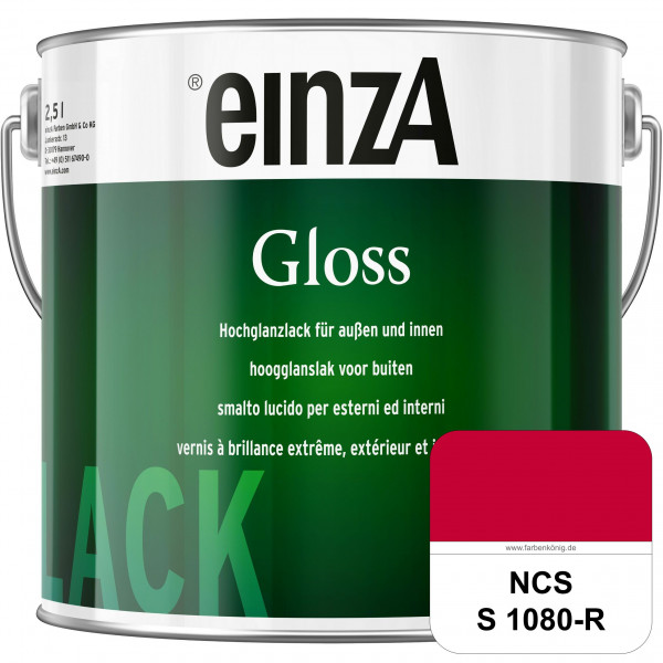 einzA Gloss (NCS S 1080-R) Hochwertiger Alkydharzlack in Premium-Qualität, hochglänzend.