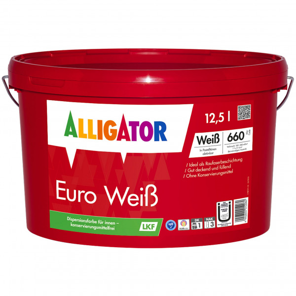 Euro Weiß LKF (B-Ware) - 5 Liter (Weiß)