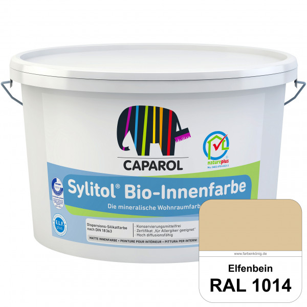 Sylitol® Bio-Innenfarbe (RAL 1014 Elfenbein) Innenfarbe auf Silikatbasis  für Allergiker
