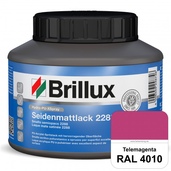 Hydro-PU-XSpray Seidenmattlack 2288 (RAL 4010 Telemagenta) hochwertiger Lack speziell für das XVLP-S