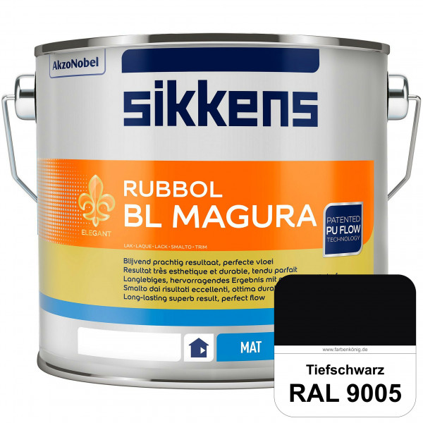Rubbol BL Magura (RAL 9005 Tiefschwarz) matter PU-Lack (wasserbasiert) innen & außen