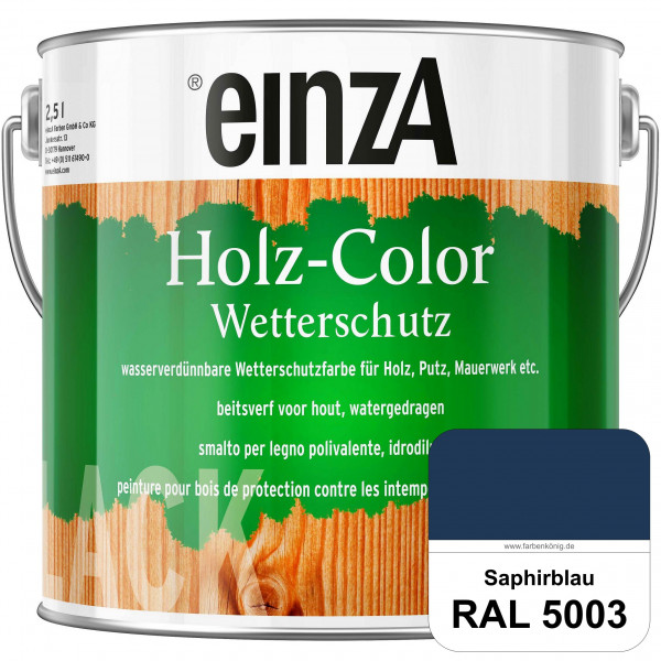 einzA Holz-Color (RAL 5003 Saphirblau) Wetterschutzfarbe für außen