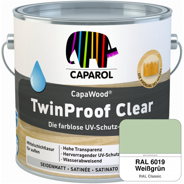 CapaWood® TwinProof Clear (RAL 6019 Weißgrün) - ersetzt Capadur TwinProof