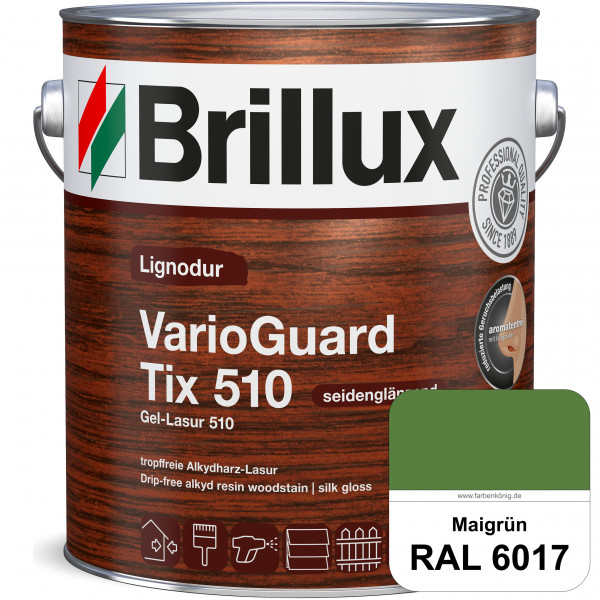 Lignodur VarioGuard Tix 510 (Gel-Lasur 510) RAL 6017 Maigrün