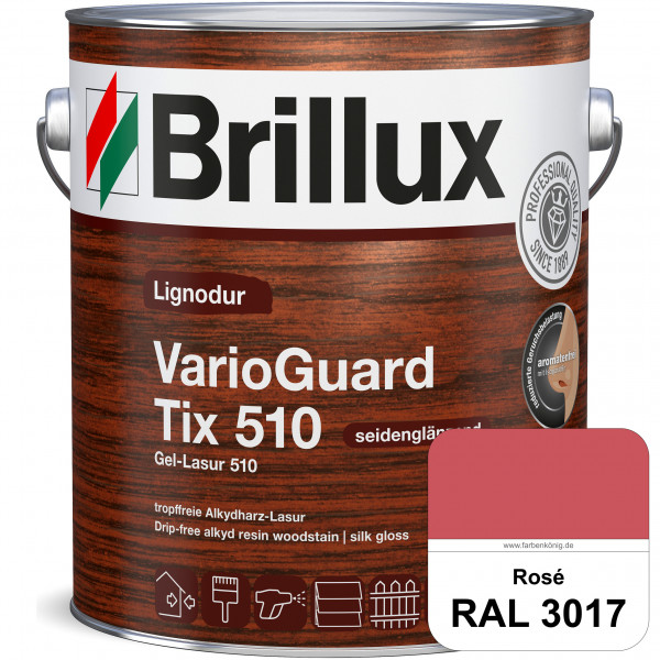 Lignodur VarioGuard Tix 510 (Gel-Lasur 510) RAL 3017 Rosa
