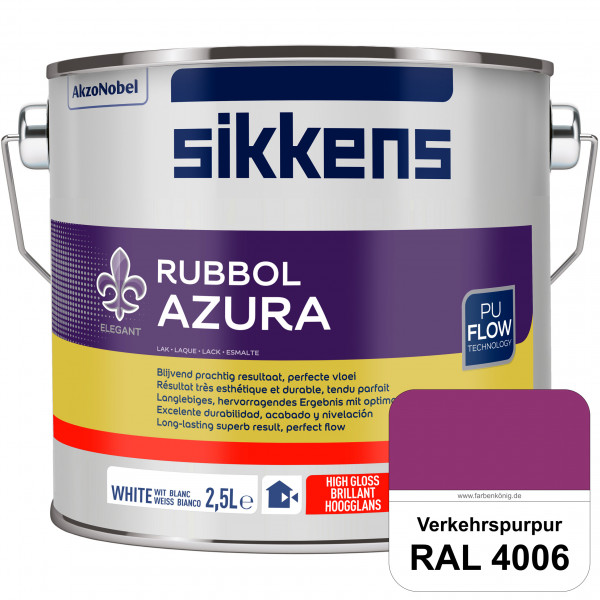 Rubbol Azura (RAL 4006 Verkehrspurpur) hochglänzender Lack (löselmittelhaltig) innen & außen
