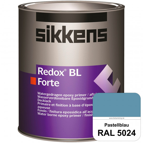 Redox BL Forte (RAL 5024 Pastellblau) seidenmatte & wasserbasierte 2-K-Epoxidharzlack (innen)