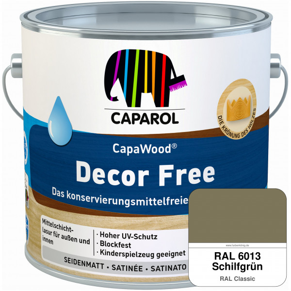 CapaWood® Decor Free (RAL 6013 Schilfgrün) - ersetzt Capadur DecorLasur KF