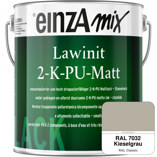 einzA Lawinit 2-K-PU Matt Stammlack (RAL 7032 Kieselgrau)