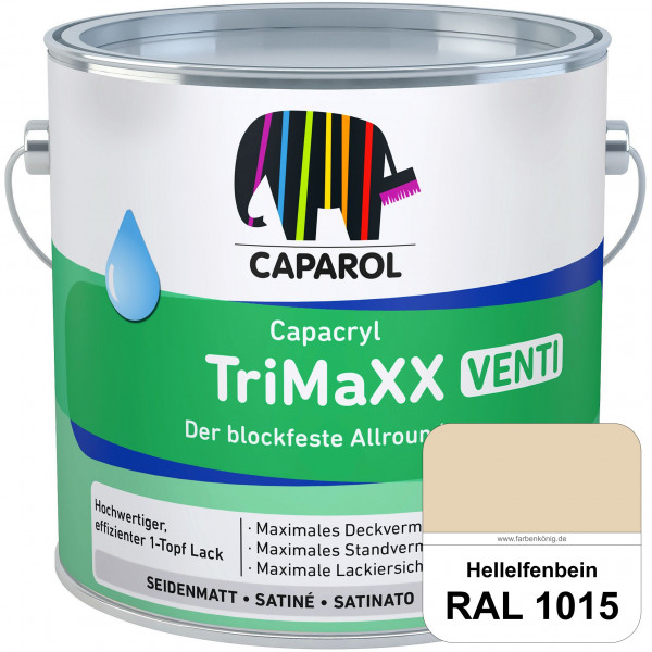 Capacryl TriMaXX Venti (RAL 1015 Hellelfenbein) Der blockfeste Allrounder für Fenster & Türen