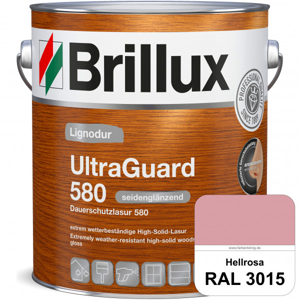 Lignodur UltraGuard 580 (Dauerschutzlasur 580) RAL 3015 Hellrosa